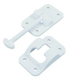JR Products 10414 Plastic T-Style Door Holder - Polar White, 3-1/2"