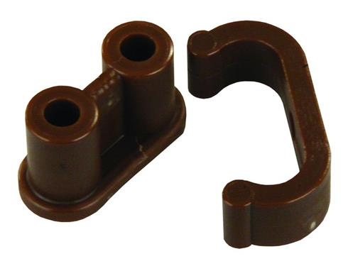 JR Products 70195 Barrel Catch with Nylon Clip - Pack of 6