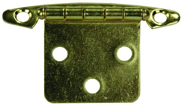 JR Products 70615 Free Swing Flush Mount Hinge - Brass