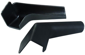 JR Products 655-BK-A Black Rigid Extended Rain Gutter Spout