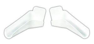 JR Products 655-PW-A Polar White Rigid Extended Rain Gutter Spout