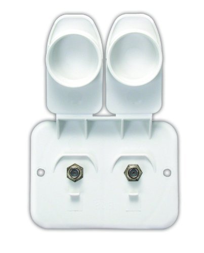 JR Products 543-B-2-A Polar White Cable/Cable Plate
