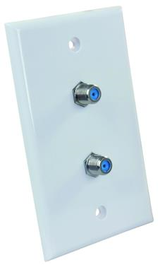 JR Products 47875 Dual Wall Plate