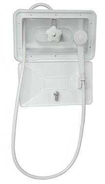 Empire Brass SHWRBOX-1-WHT Exterior RV Shower Box Kit (White)