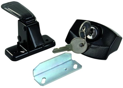 JR Products 11675 Black Locking Camper Door Latch