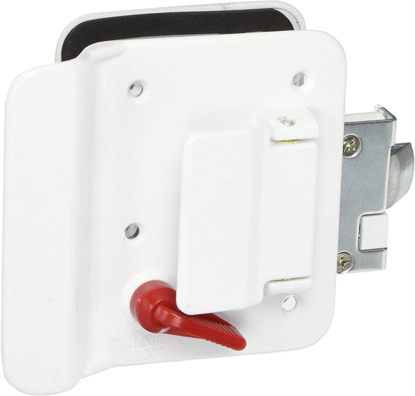 Wesco/Fastec 43610-09-SP Travel Trailer Lock With Deadbolt - White