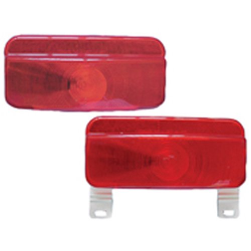 Fasteners Unlimited 003-81L Command Electronics Surface Mount 12 Volt Taillight-White Base and License Bracket