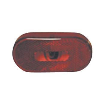 Fasteners Unlimited 89-121R Red Replacement Lens for Oval Light