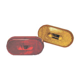Fasteners Unlimited Oval Clearance Light Replacement Lens - Amber or Red