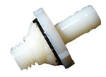 Specialty Recreation TF1 Fresh Water Adapter Fitting; 1/2 Inch Pipe Male Thread To 1/2 Inch Barb; Single; Self Sealing; For Polyethylene Tanks