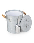 Artland Masonware Ice Bucket with Scoop, Galvanized, Metal