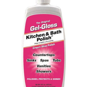 TR INDUSTRIES GG-1 The Original Gel-Gloss Kitchen and Bath Polish and Protector, 16 oz. Liquid