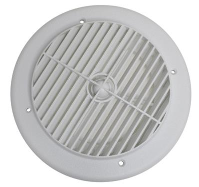 Valterra A10-3355VP White Rotating Heat and A/C Register (4" ID, 7" OD)