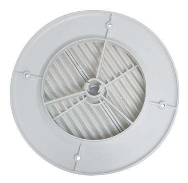 Valterra A10-3355VP White Rotating Heat and A/C Register (4" ID, 7" OD)