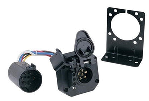 Hopkins MFG H2240965 Trailer Wiring Connector; OEM Series; 6 Pole Round And 4 Wire Flat