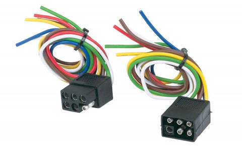 Hopkins 47995 6-Pole Square Set (with 12" Vehicle Connector and 12" Trailer Connector)