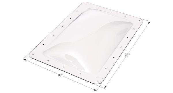 ICON 14" x 22" x 4" RV Skylight SL1422, Clear 