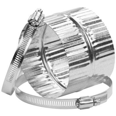 Imperial VTL 0012 4" Dia Crimped Galvanized Steel Flexible Duct Connector 