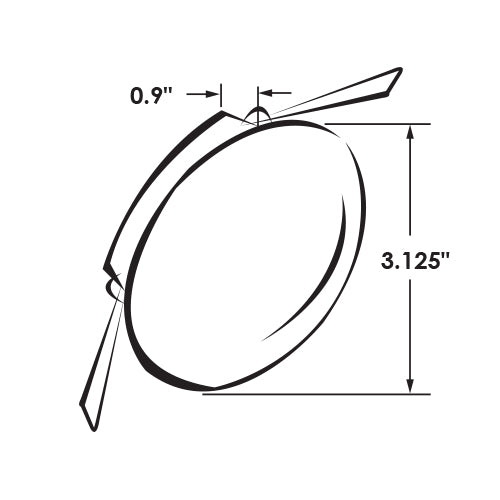 ITC 69231B-3KE 3″ Glass Radiance™ LED Overhead Light