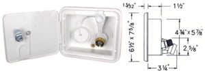 JR Products K7112-6-A City / Gravity Water Hatch, Polar White