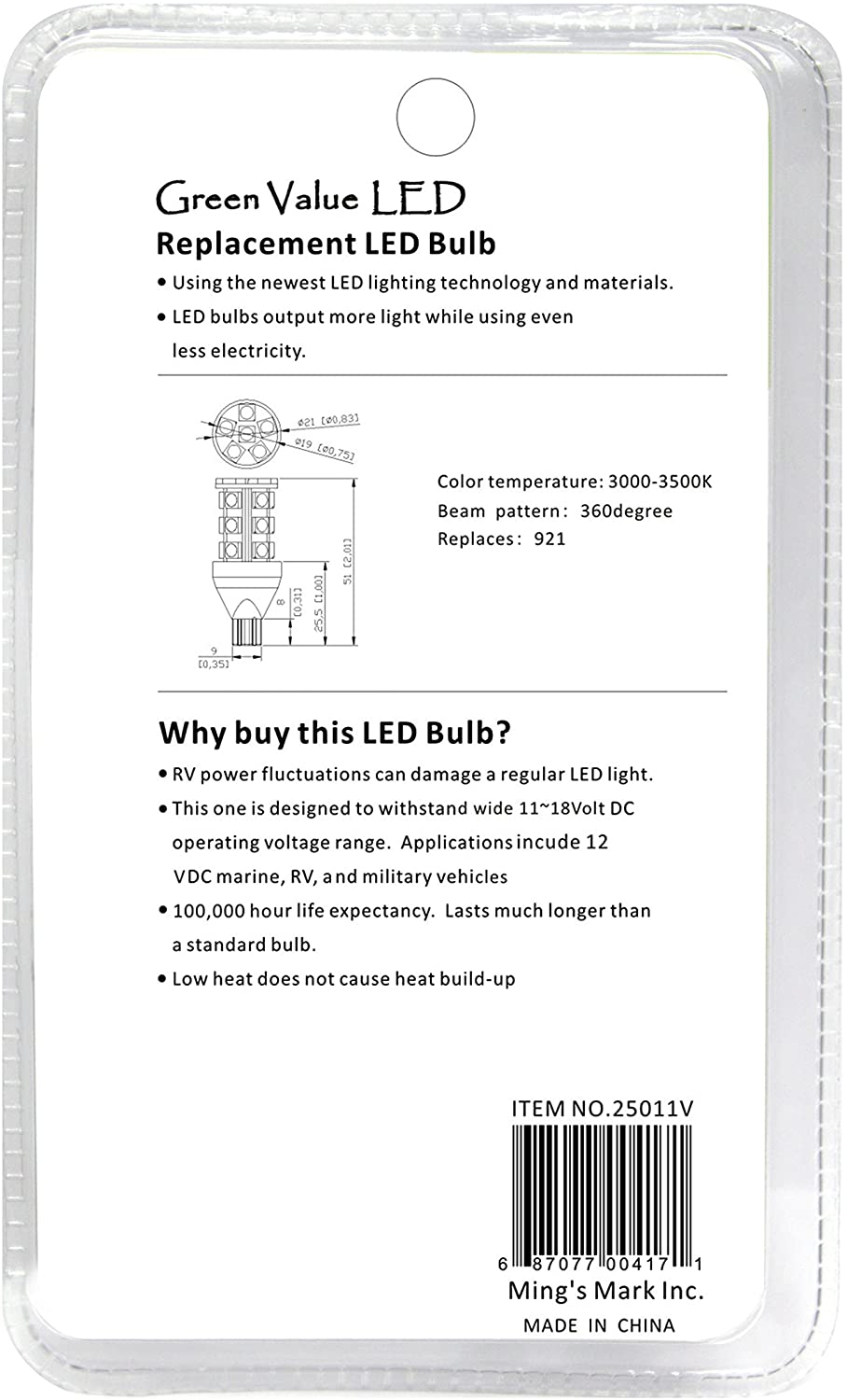 Grv T10 921 194 24 – 5050 SMD LED Lampadina lampada Grv T10 921 194 24 – 5050 SMD LED Lampadina lampada