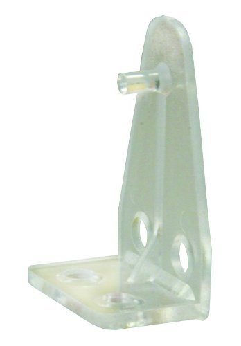 NLA JR Products Post Style Mini Blind Hold Down, Pack of 2 WHITE