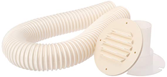 MTS Products Battery Box Vent with 9 Inch Hose, Colonial White