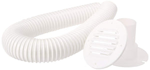 MTS Products Battery Box Vent with 9 Inch Hose, White