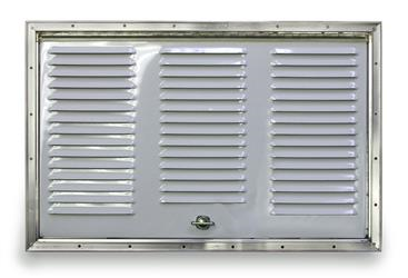 Norcold Refrigerator Aluminum Side Vent, Polar White 616010PW