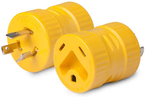 ParkPower 127A Generator Adapter, 30A/125V Connector and 20A/125V Locking Male Plug 