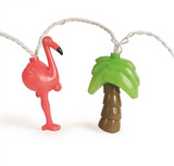 Camco 42662 Flamingo & Palm Tree Party Lights (Includes 10 Lights, Connector, 2 Spare Bulbs and Fuse)