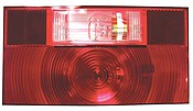 Peterson Manufacturing Red V25912 Stop, Turn, Tail Reflex-with Integral Back Up Light