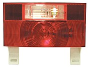 Peterson Manufacturing Red V25914 Stop, Turn, Tail License Reflex-with Integral Back Up Light