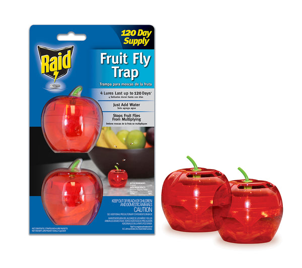 PIC 2PKFFTARAID Raid®Fruit Fly Lure Trap