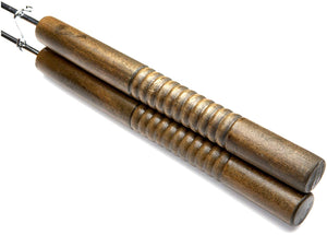 Rome Industries 1705 XL Square Pie Iron, 5" x 28", Gray - Wooden Handles