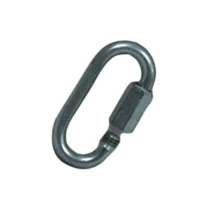 Prime Products 18-0100  Trailer Safety Chain Quick Link; D Type; 3500 Pound Gross Load Capacity; 3/16 Inch Diameter Link; Galvanized Steel