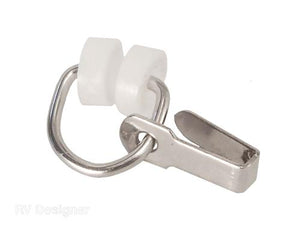 RV Designer A109 I-Rod 2 Wheel Curtain Carrier with Hook, Pack of 14