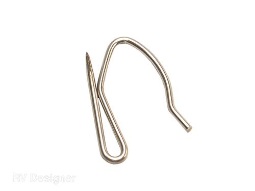 RV Designer A113 Stainless Steel Drape Hook, Pack of 14