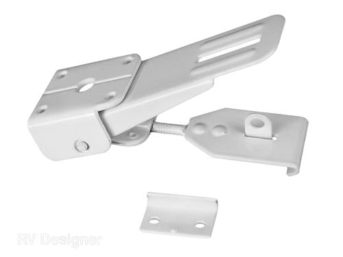 RV Designer E316 Camper Door Latch - Locking, White