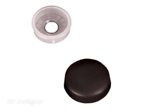  RV Designer H603 Screw Covers, Black, Pack of 14