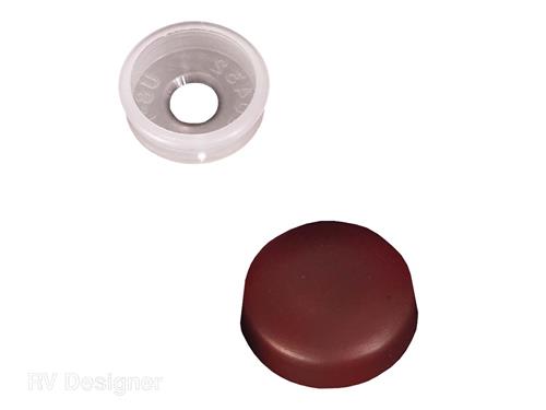 RV Designer H605 Screw Covers, Brown, Pack of 14