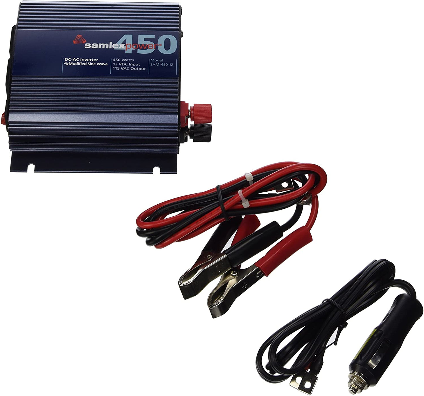 SamlexPower SAM-450-12 Sam Series 450W Modified Sine Wave Inverter with USB Charge Port