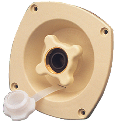 SHURFLO 18302911 Wall Mount Water Pressure Regulator 65 psi - Cream