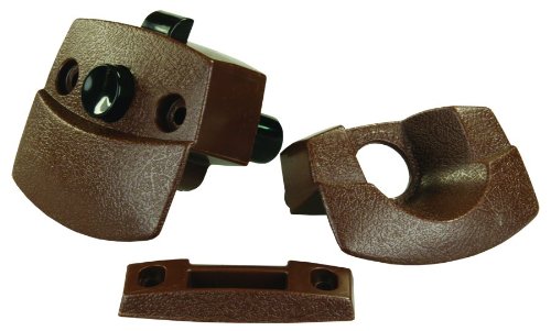 JR Products 20505 Sliding Door Privacy Latch - Brown