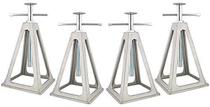 Camco Olympian Aluminum Stack Jacks, Stabilize, Position And Level Your RV, Trailer Or Camper, Can Support Up to 6,000 lbs, Extends 17" - (4 Pack) (44560) 