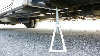 Camco Olympian Aluminum Stack Jacks, Stabilize, Position And Level Your RV, Trailer Or Camper, Can Support Up to 6,000 lbs, Extends 17" 