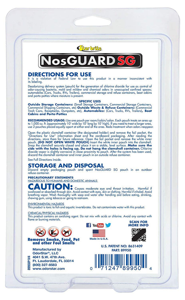 Star Brite 089950 Nosguard Sg Mold/Mildew Odor Control System (Starbrite)