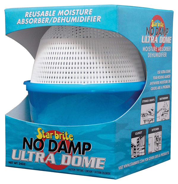   Star Brite 085460 Dehumidifier; No Damp Ultra Dome; Granules In Bucket; 24 Ounce; Refillable