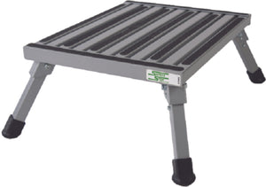 Safety Step F-08C S Silver 14.5" x 19" Large Folding Step