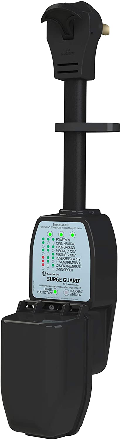 Surge Guard 44390 Portable Surge Guard W/ Enhanced Diagnostics, 50A